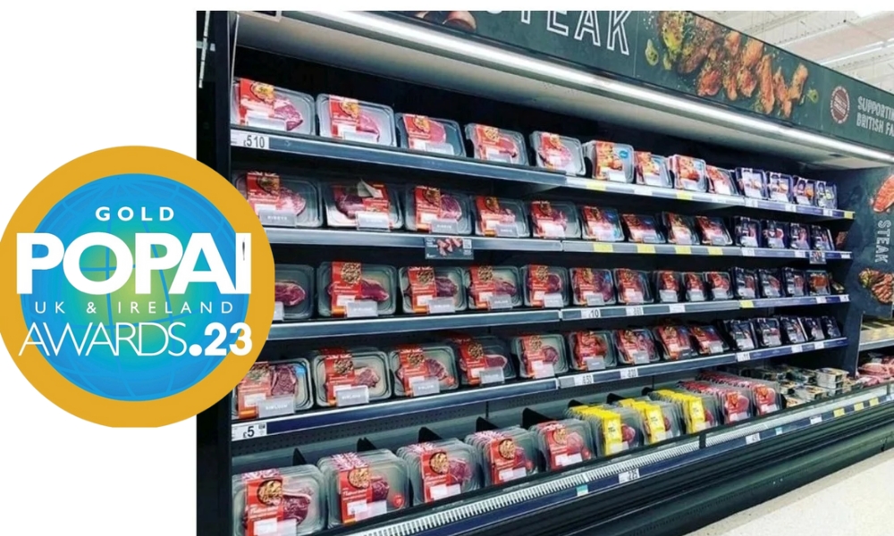 Max de HL en los murales de carnes de Asda, ganó la categoría de Merchandising en premios Popai