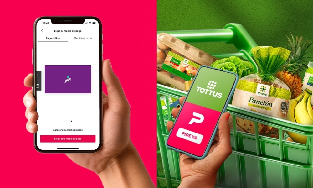 PedidosYa integra a Tottus y Yape en Su plataforma para mayor accesibilidad