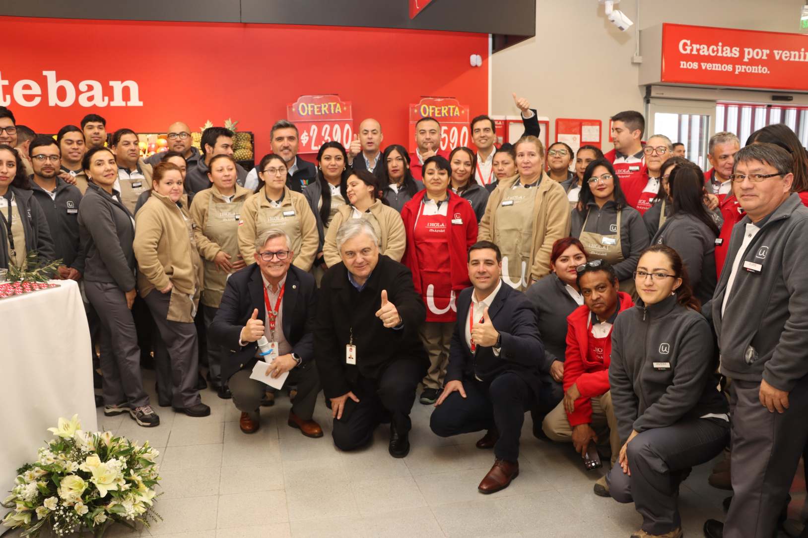 Imagenes de la inauguración del nuevo Unimarc San Esteban