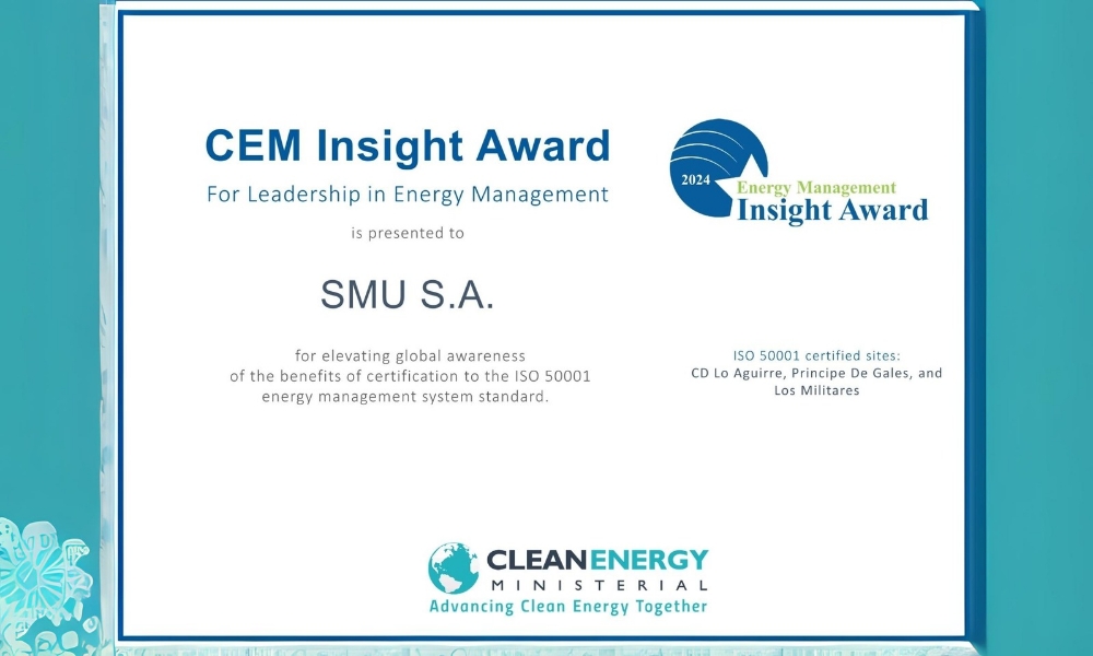 SMU recibe reconocimiento internacional por su gestión energética