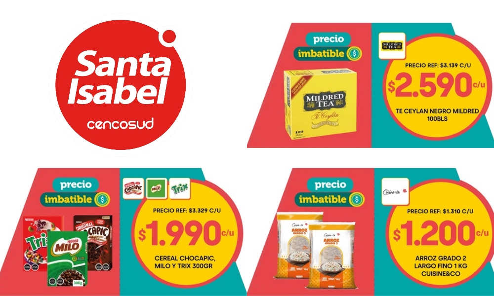 Santa Isabel lanza convenientes descuentos en una veintena de productos