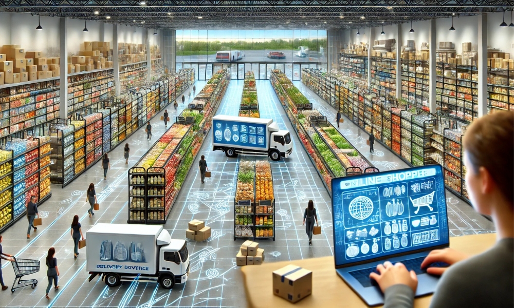 «Supermercados en Chile enfrentan caída de ventas y auge del e-commerce».