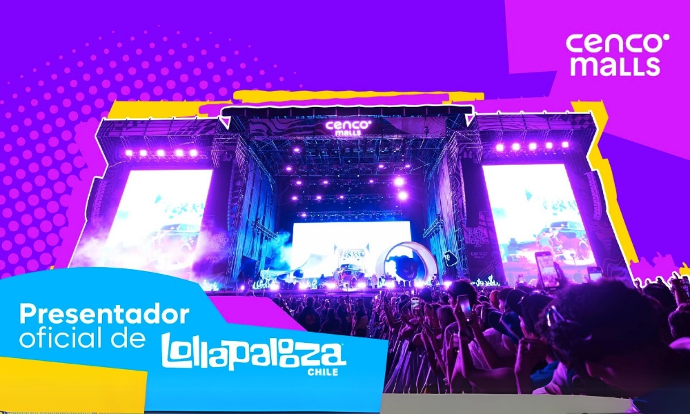 Cenco Malls refuerza su rol protagónico en Lollapalooza Chile 2025 con múltiples experiencias para los asistentes