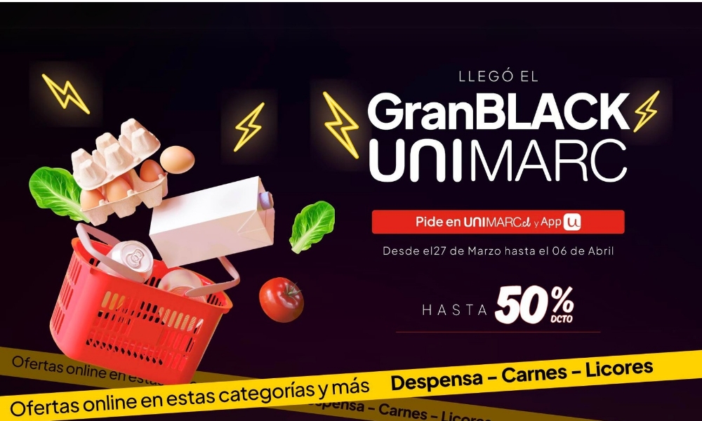 Conoce el “Gran Black Unimarc” con descuentos imperdibles y despacho gratis