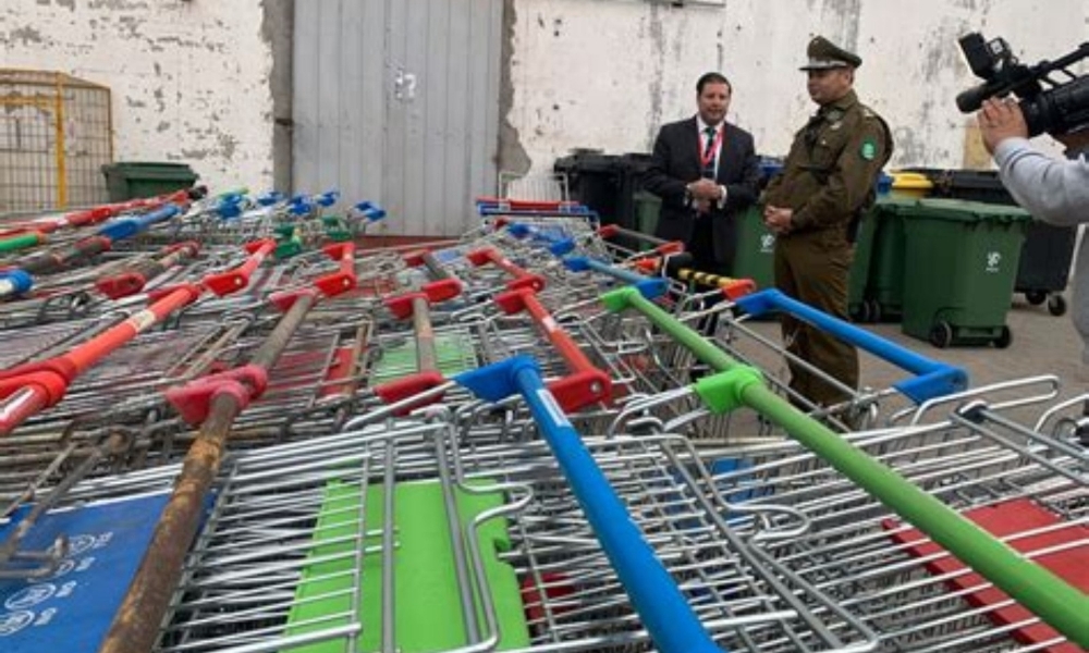 Recuperan más de 100 carros de supermercado en operativo en Matadero Franklin
