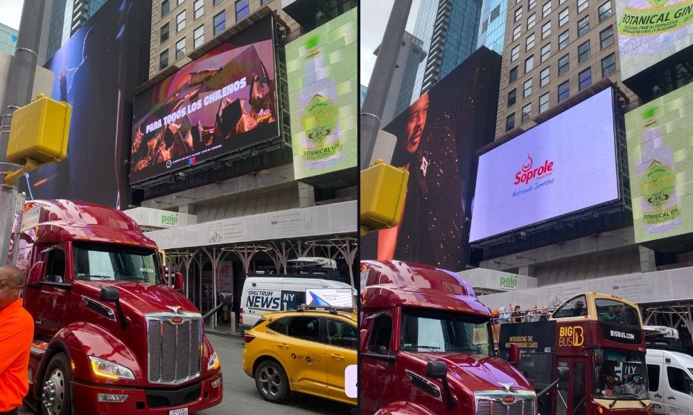 <strong>El clásico postre chileno que se proyectó en Times Square</strong>