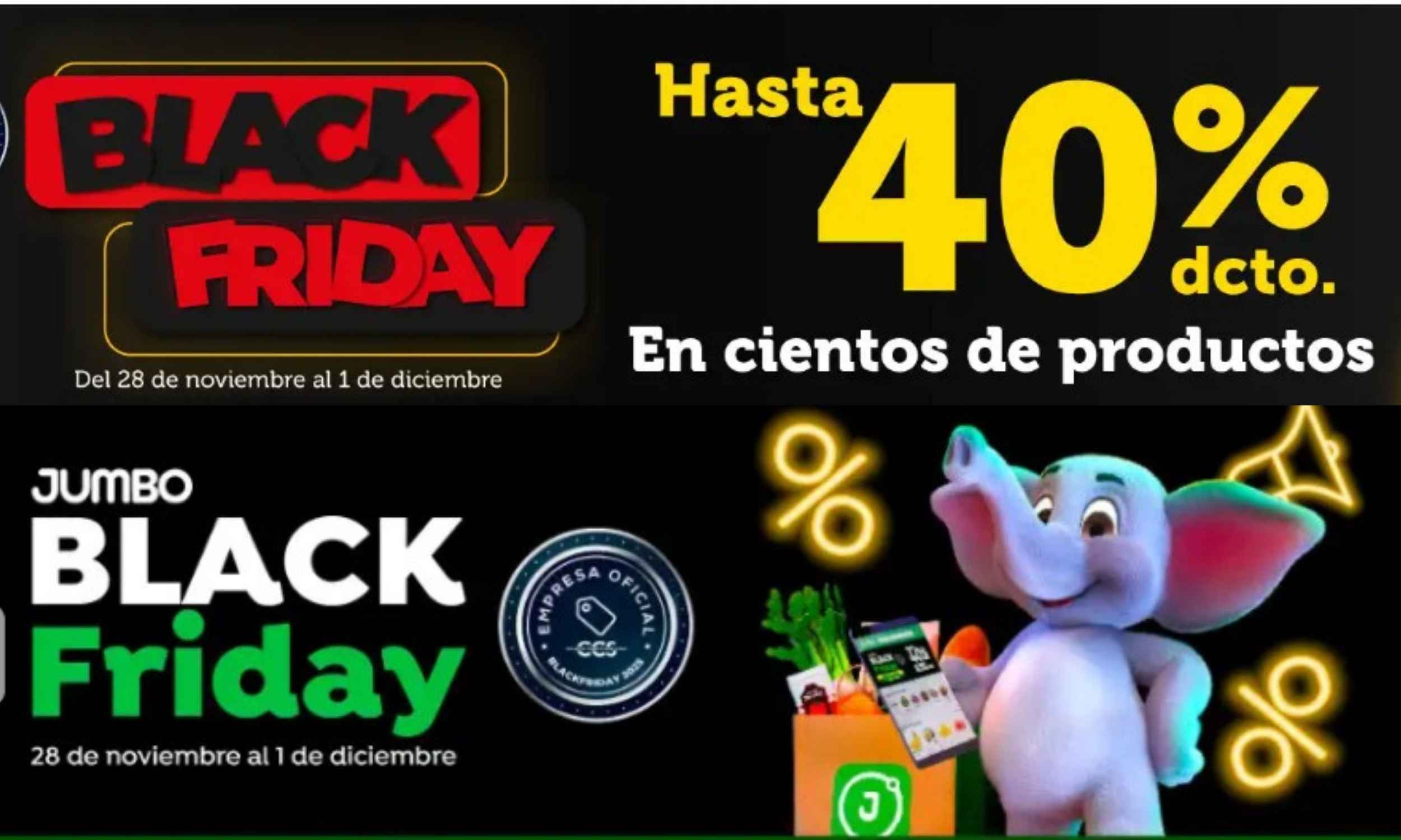 Cencosud se suma al Black Friday con descuentos de hasta 70% en todas sus unidades de negocio