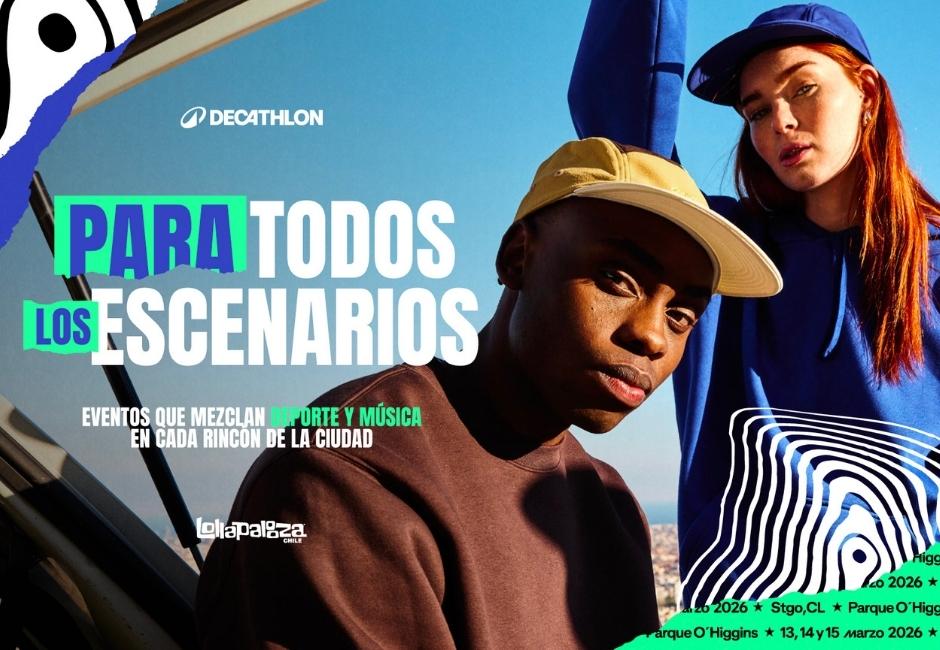 Decathlon invita a moverse al ritmo de Lollapalooza Chile con una activación deportiva gratuita en Las Condes