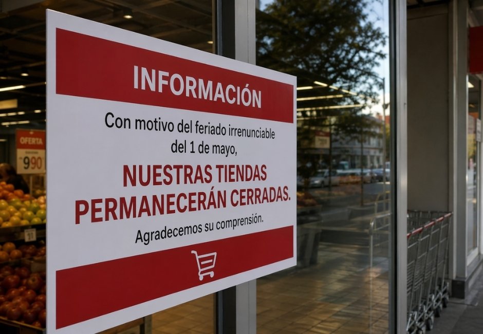 ASACH informa funcionamiento de supermercados por el feriado irrenunciable del 1 de mayo